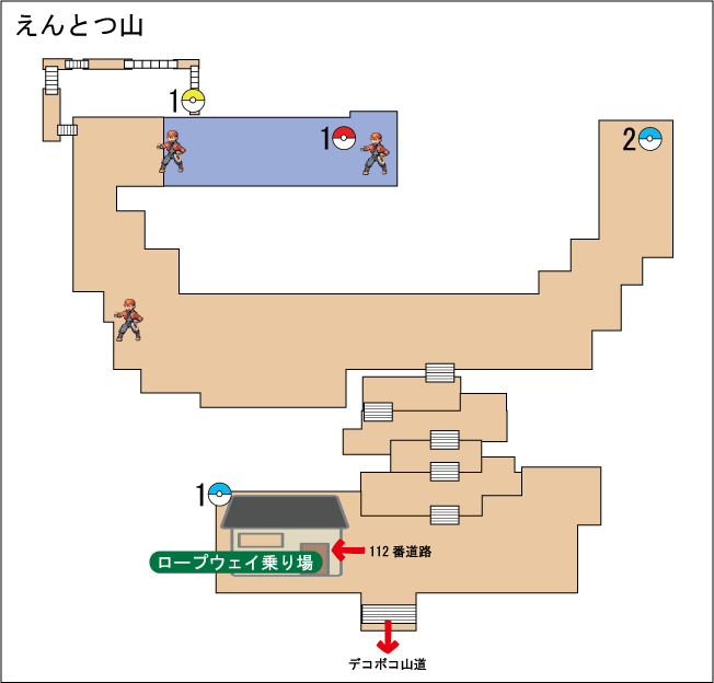 えんとつ山のマップ